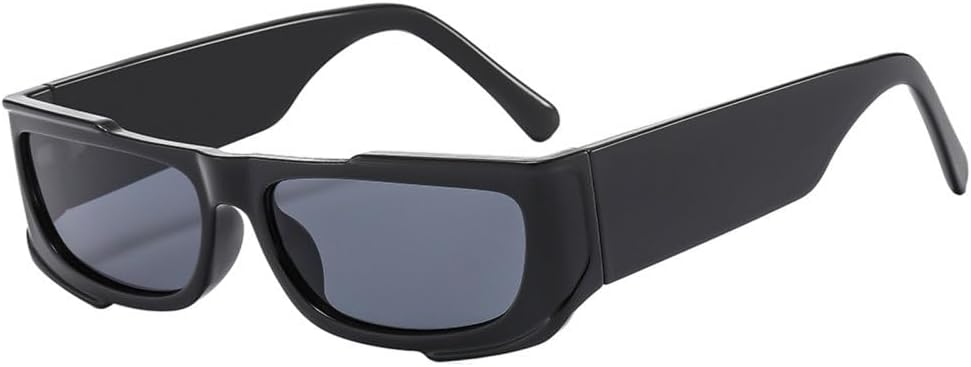 

Прямоугольные солнцезащитные очки 2027 года, модные, винтажные, с градиентными оттенками, конфетные цвета, трендовые, популярные, с защитой от УФ-излучения UV400 MTZJH, Black