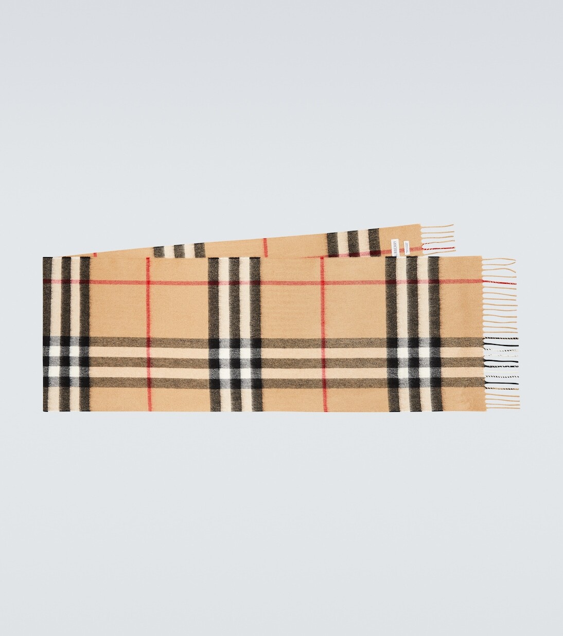 

Кашемировый шарф Burberry, бежевый