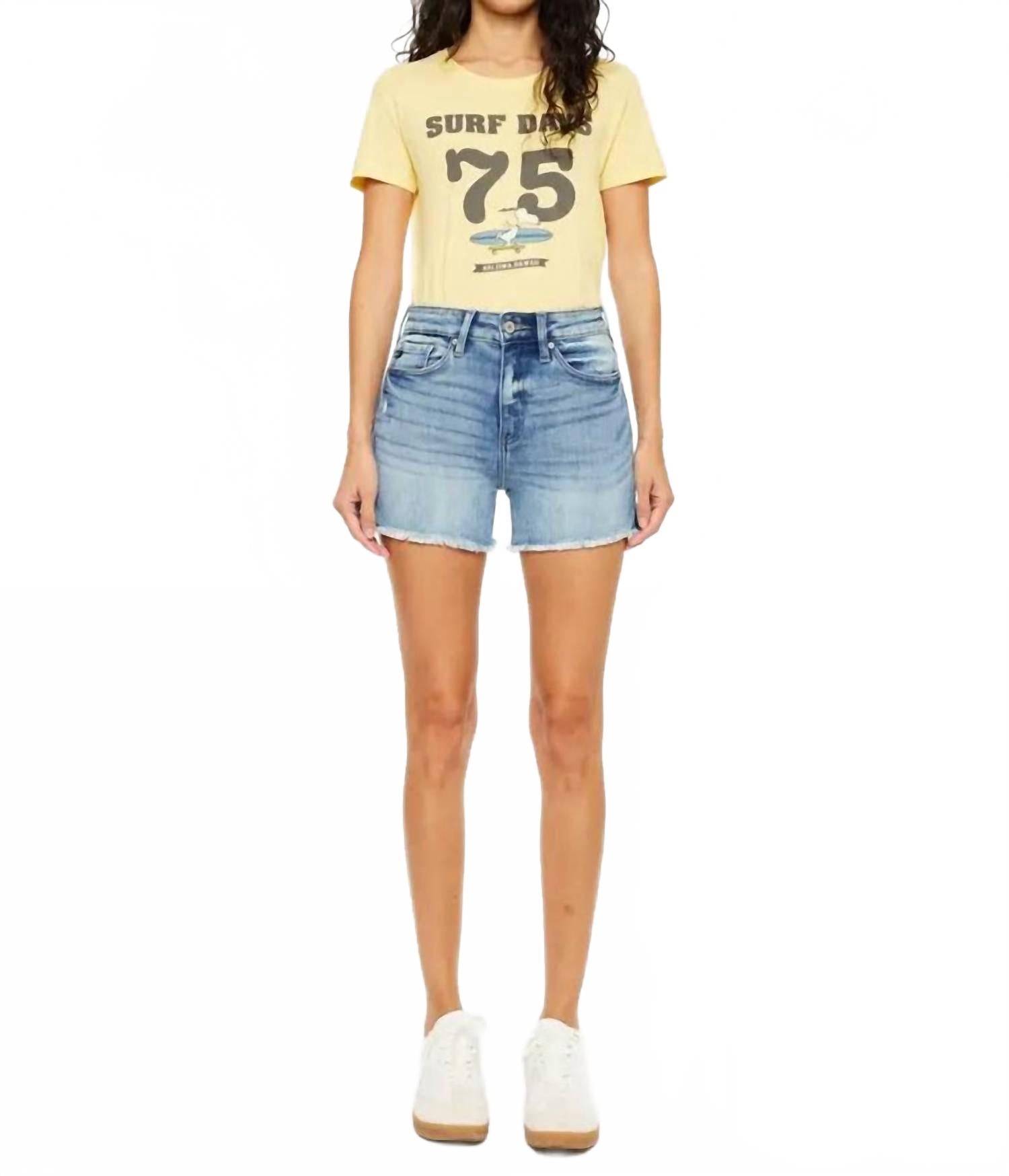 

Голубые джинсовые шорты Blue Ember Cutoffs KanCan