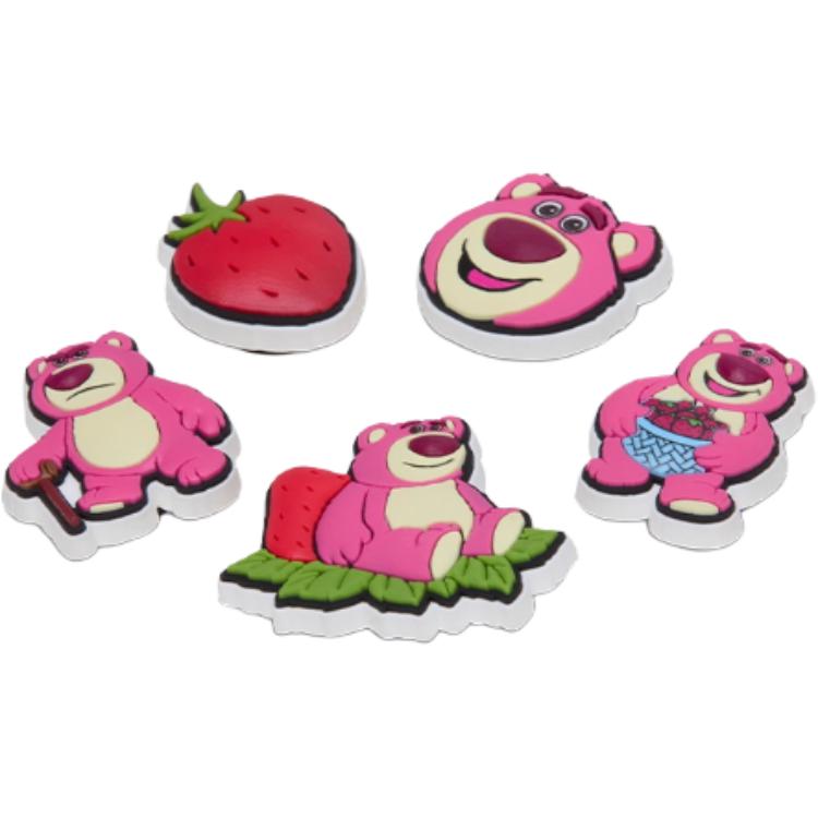 Пластиковая пряжка для обуви Unisex Pink/Red Crocs, розовый/красный — фото 2