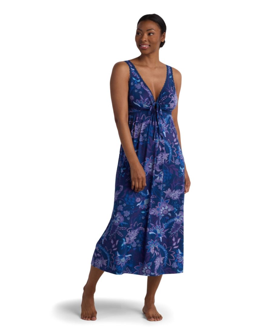 

Женское длинное платье без рукавов с принтом Miss Elaine, Navy Pretty Secrets