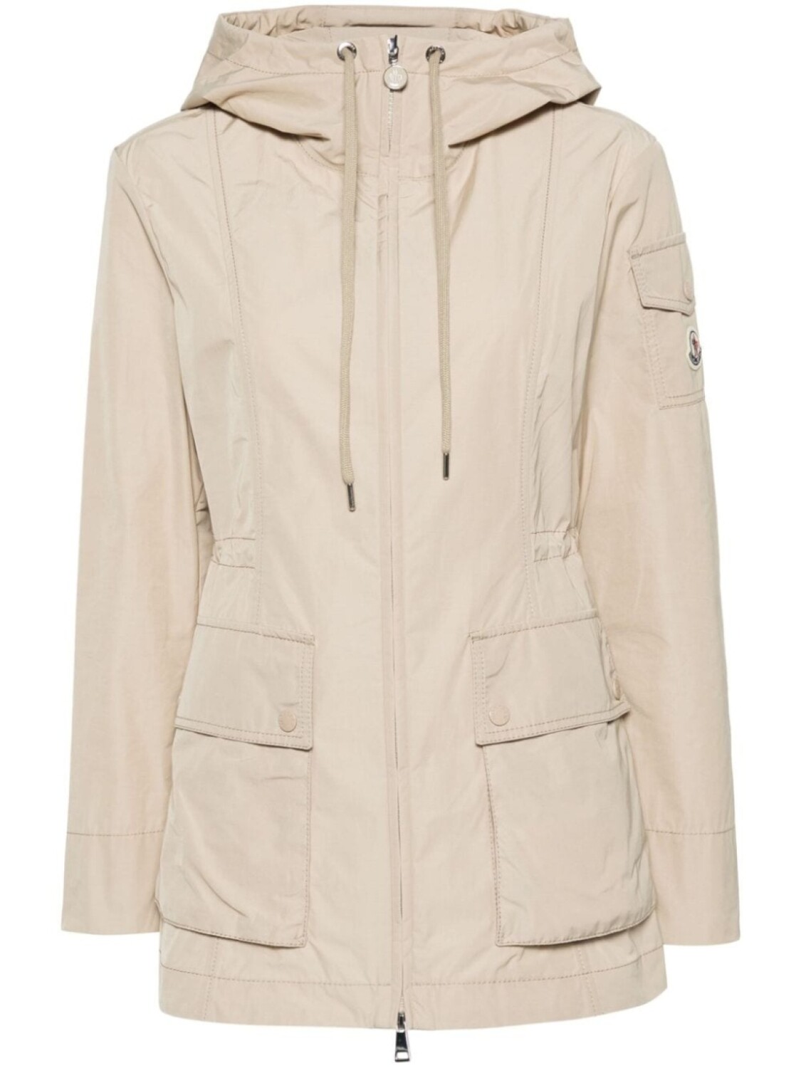 

Moncler парка Leandro, нейтральный цвет