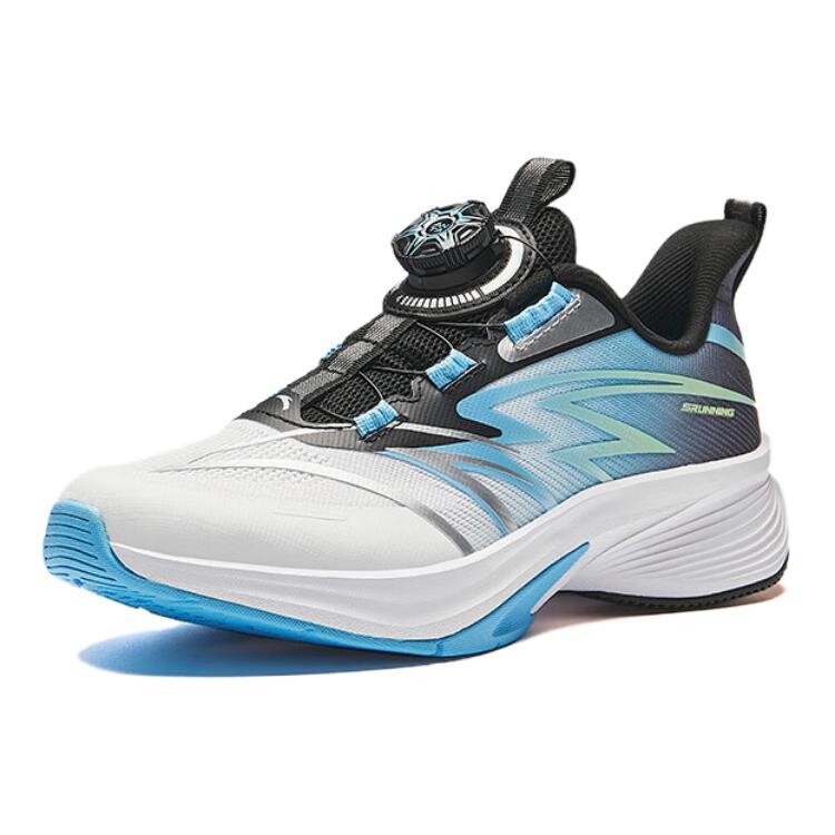 Кроссовки для бега Rogue Wave Lite 2.0 Kids для начальной школы Antakids, цвет White/Black/Cyan Blue — фото 2