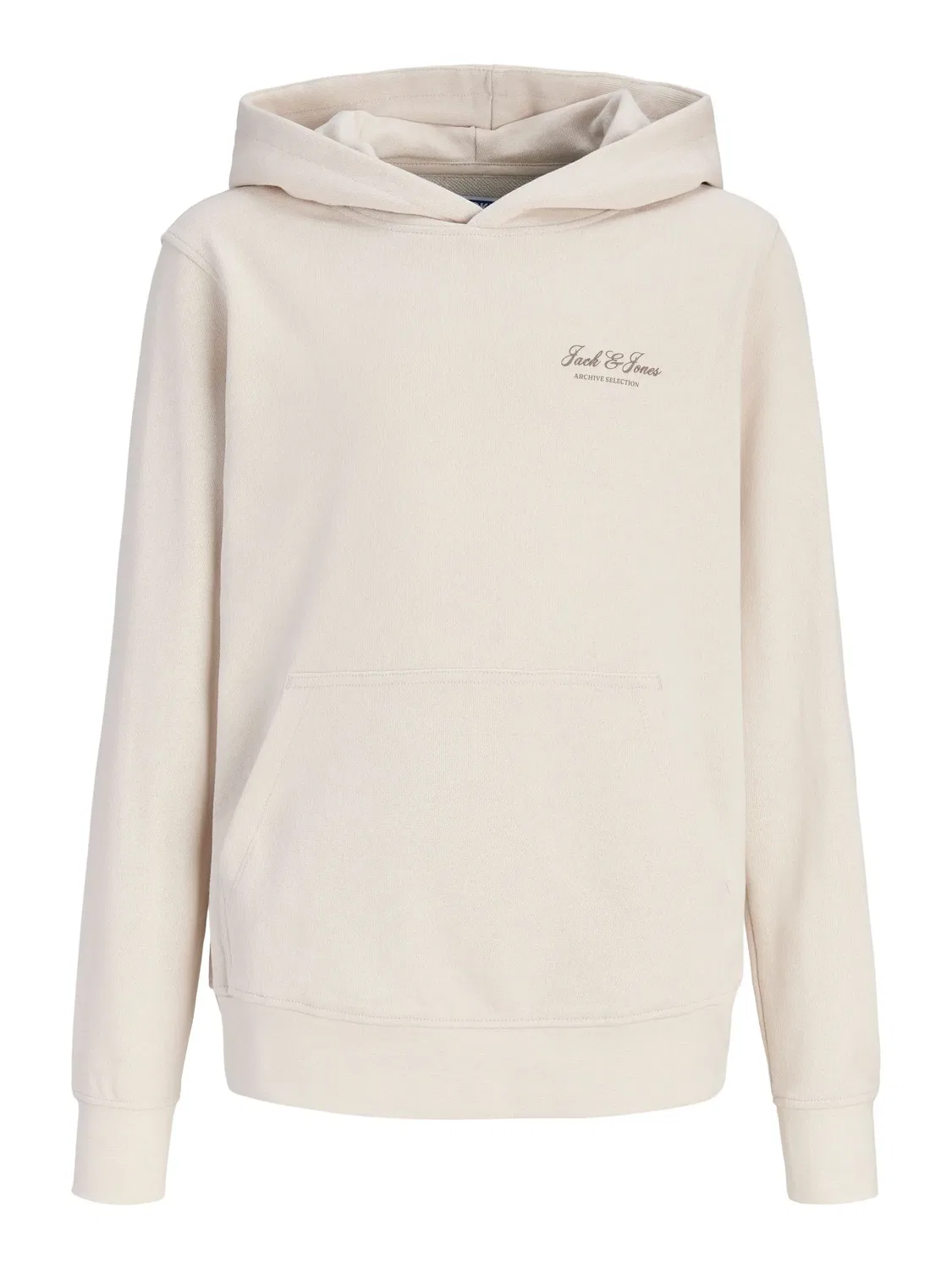 Худи с капюшоном Moonbeam Jack & Jones Junior, лунно-бежевый