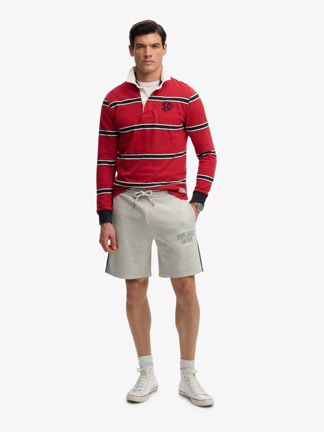 Шорты Athletic Essentials Superdry, серый — фото 4