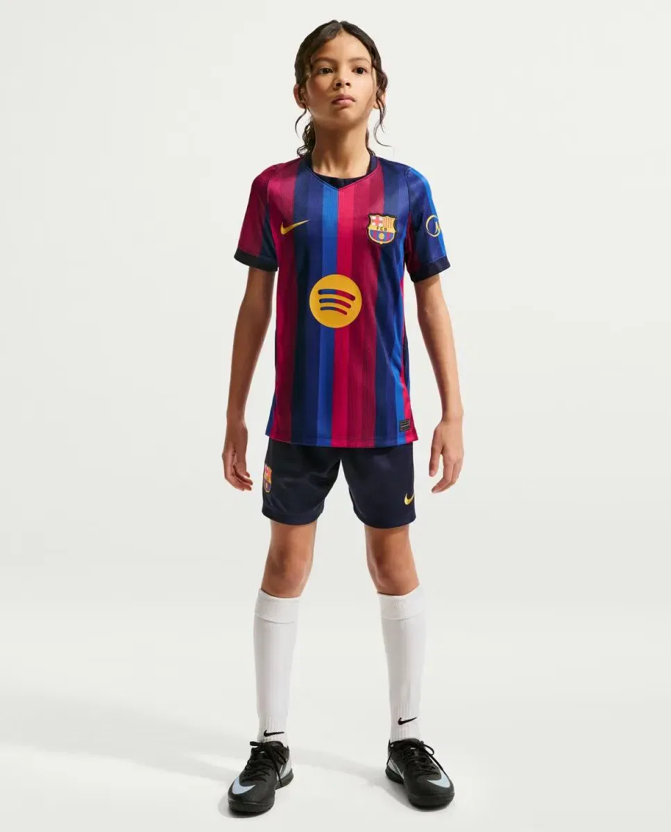 Детская футболка с принтом FC Barcelona 2026-2027 Stadium Nike, Azul/Granate — фото 2