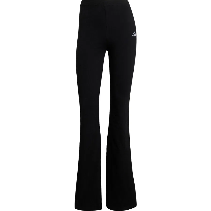 Леггинсы с расклешенным низом Essentials Small Logo Flared Leggings adidas, Черно-белый — фото 3
