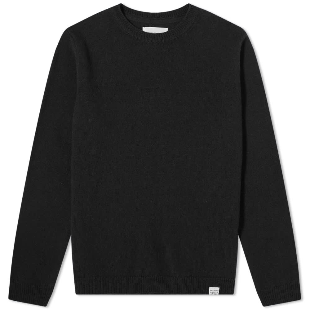 

Джемпер Norse Projects Sigfred Lambswool Crew Knit, черный
