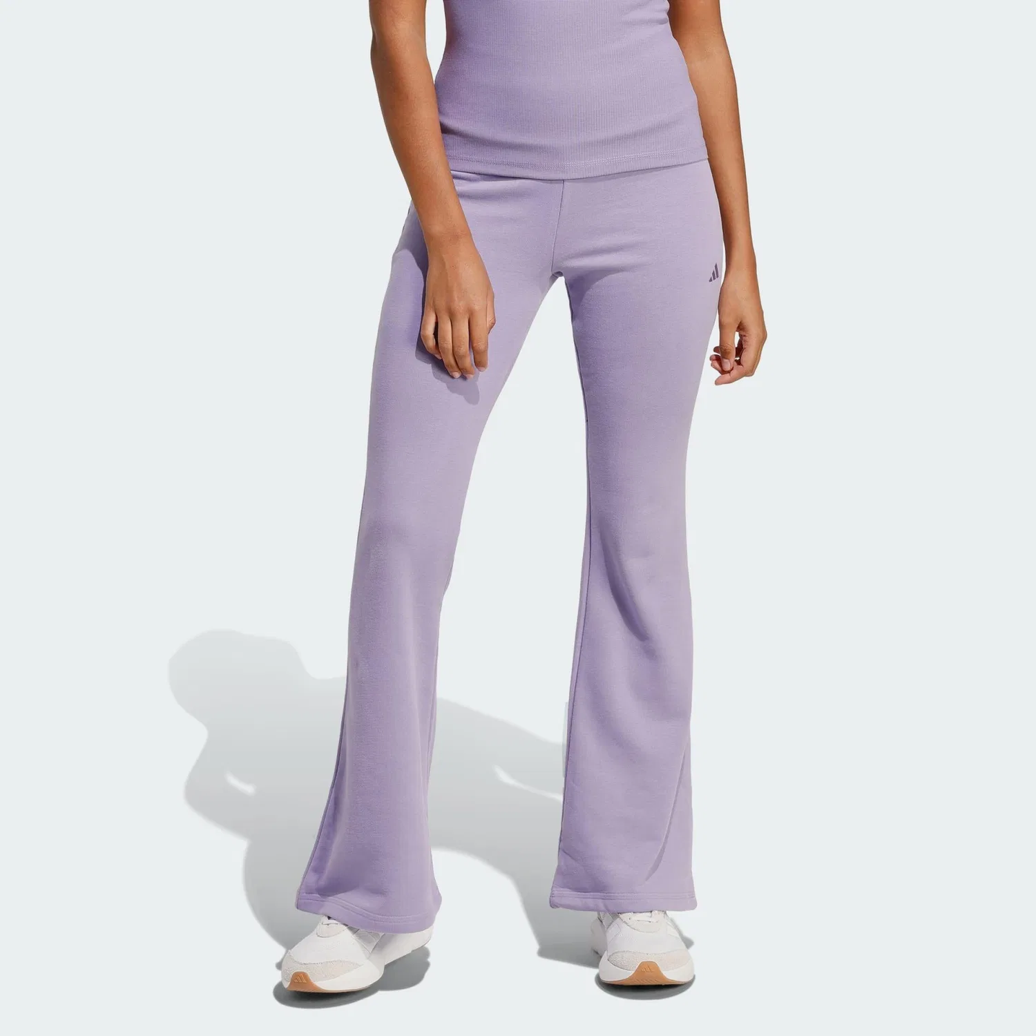 Женские брюки клеш из футера Seasonal Essentials Adidas, Helllila