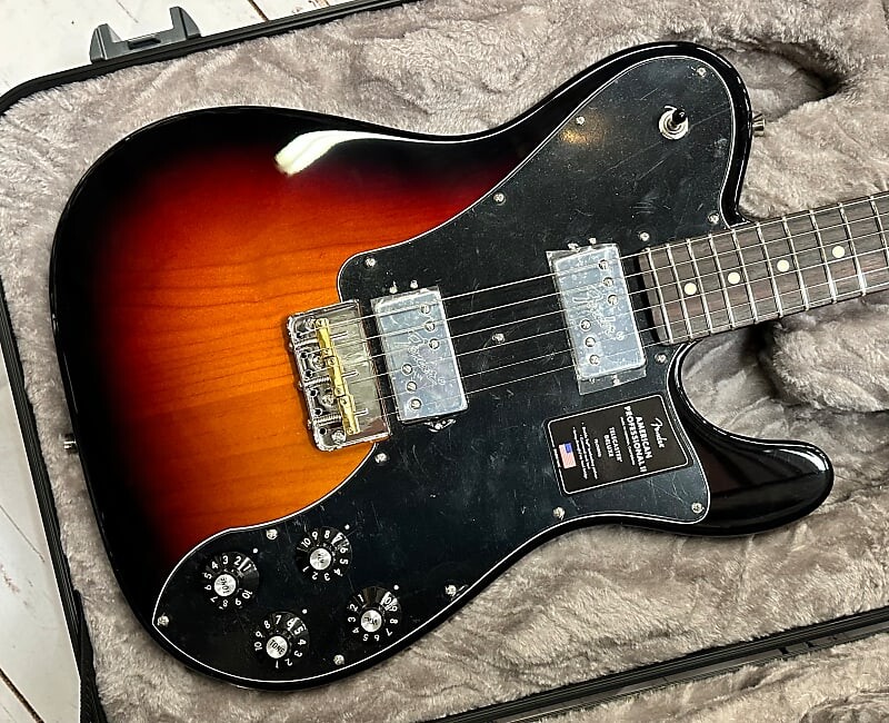 

Fender American Professional II Telecaster Deluxe HH RW 2022 - 3 Tone Sunburst New Unplayed Auth Dlr 8lbs 3oz #710, Серый, Fender American Professional II Telecaster Deluxe HH RW 2022 - 3 Tone Sunburst New Unplayed Auth Dlr 8lbs 3oz #710