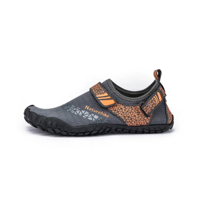 Детские кроссовки с принтом для активного отдыха NATUREHIKE, Gray Orange