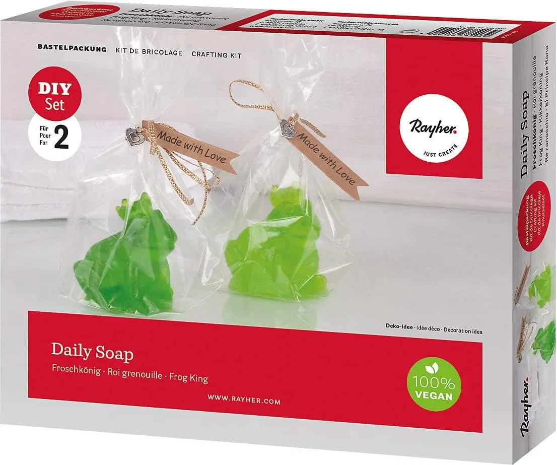 No brand Набор для мыловарения Daily Soap, Frog King, 15 предметов, 131.54 г