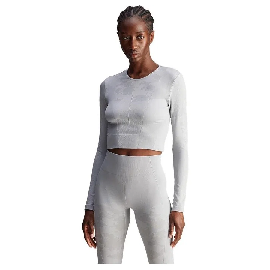 Женская футболка с длинным рукавом Asmc Tst S Ls adidas, Серый — фото 3