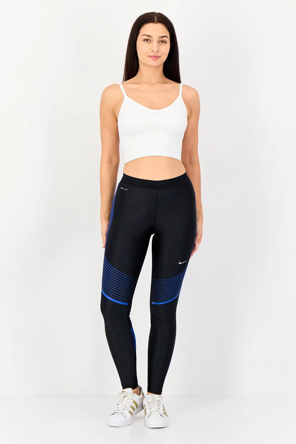 Леггинсы спортивные с технологией Dri-Fit Nike, черный — фото 3