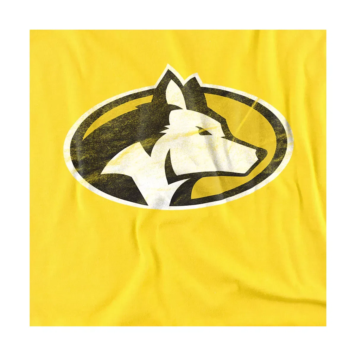 Детская футболка с длинным рукавом Michigan Tech University Distressed Primary NCAA, Yellow — фото 2