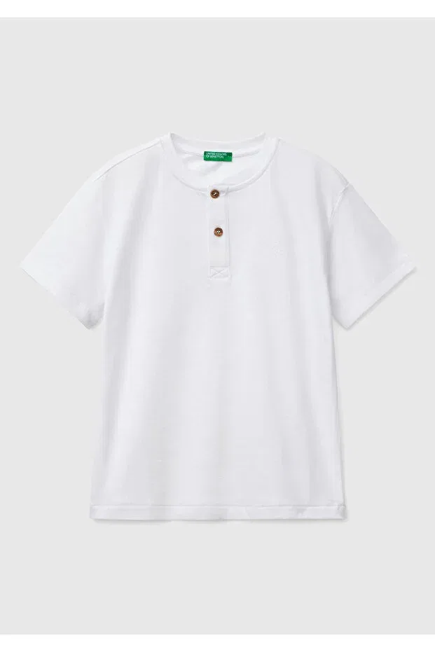 Детская футболка для мальчиков с коротким рукавом United Colors Of Benetton, White