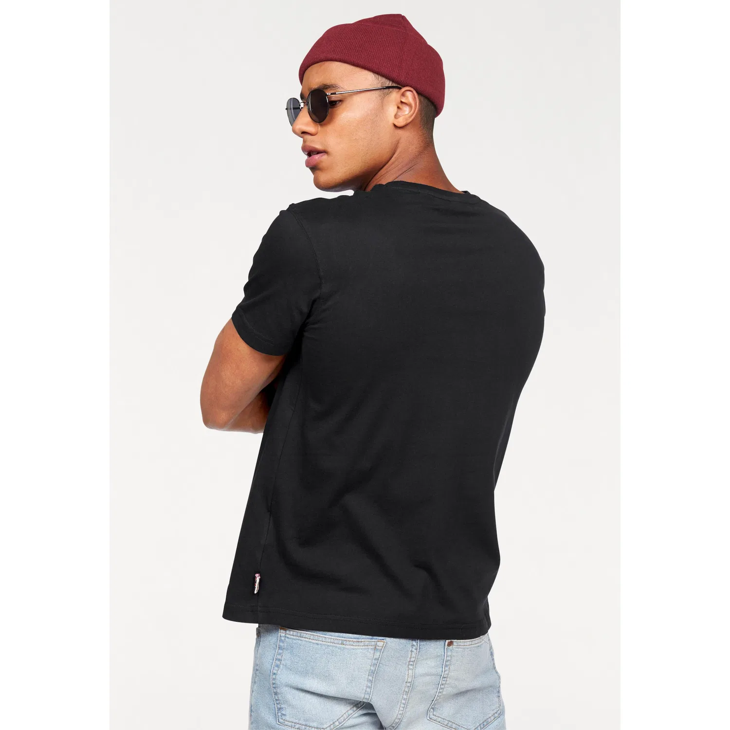 Детская футболка с круглым вырезом и принтом Lonsdale, Black — фото 2