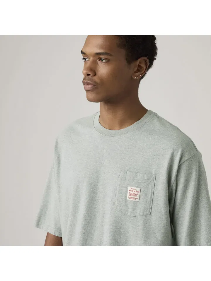 Мужская свободная футболка Levi's, Gray — фото 4