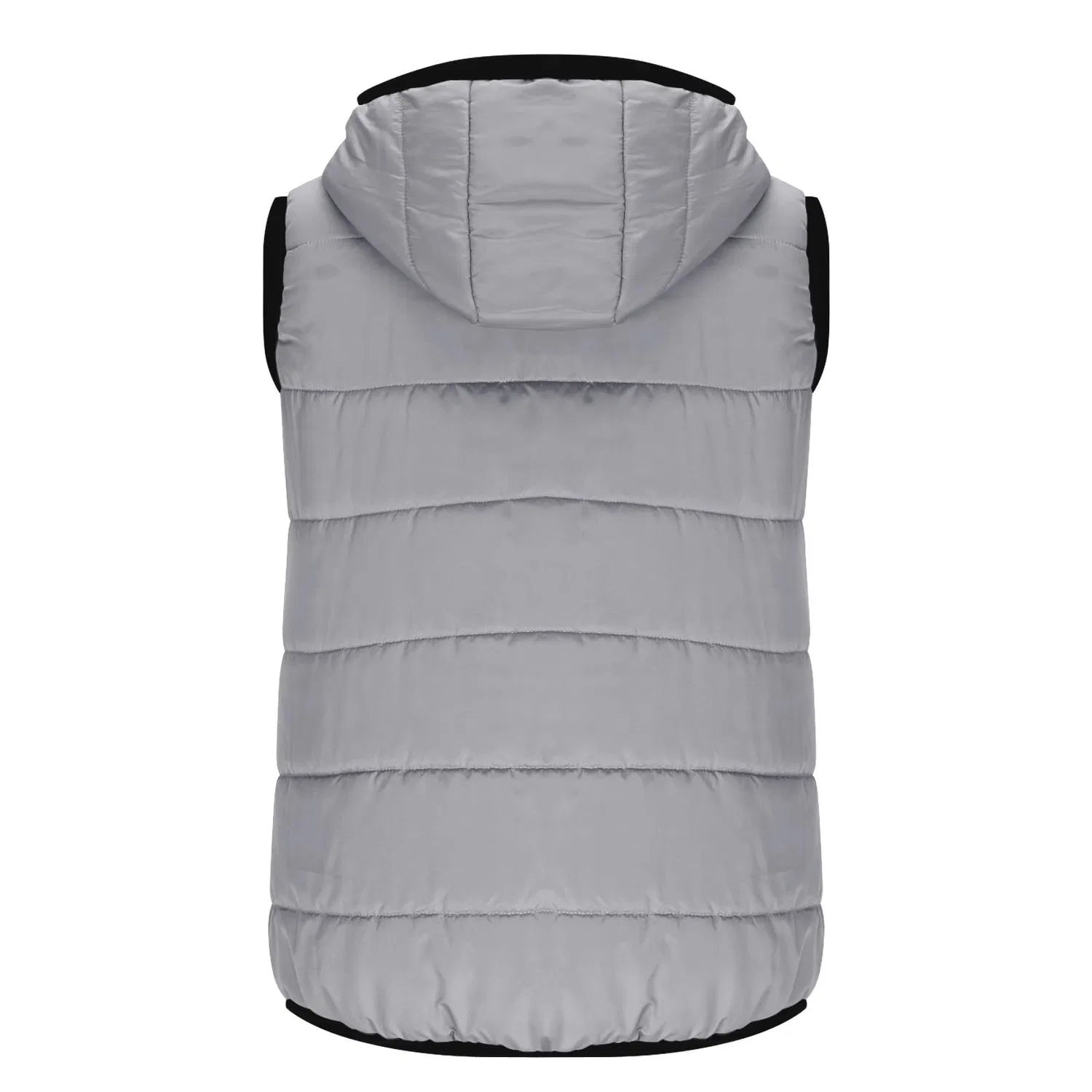 Женский жилет с принтом цветов Winter Down Jacket, grey — фото 4