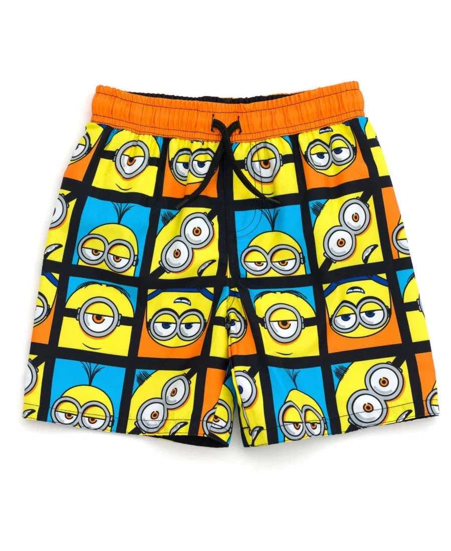 Плавки с принтом Minions Blue Orange Yellow
