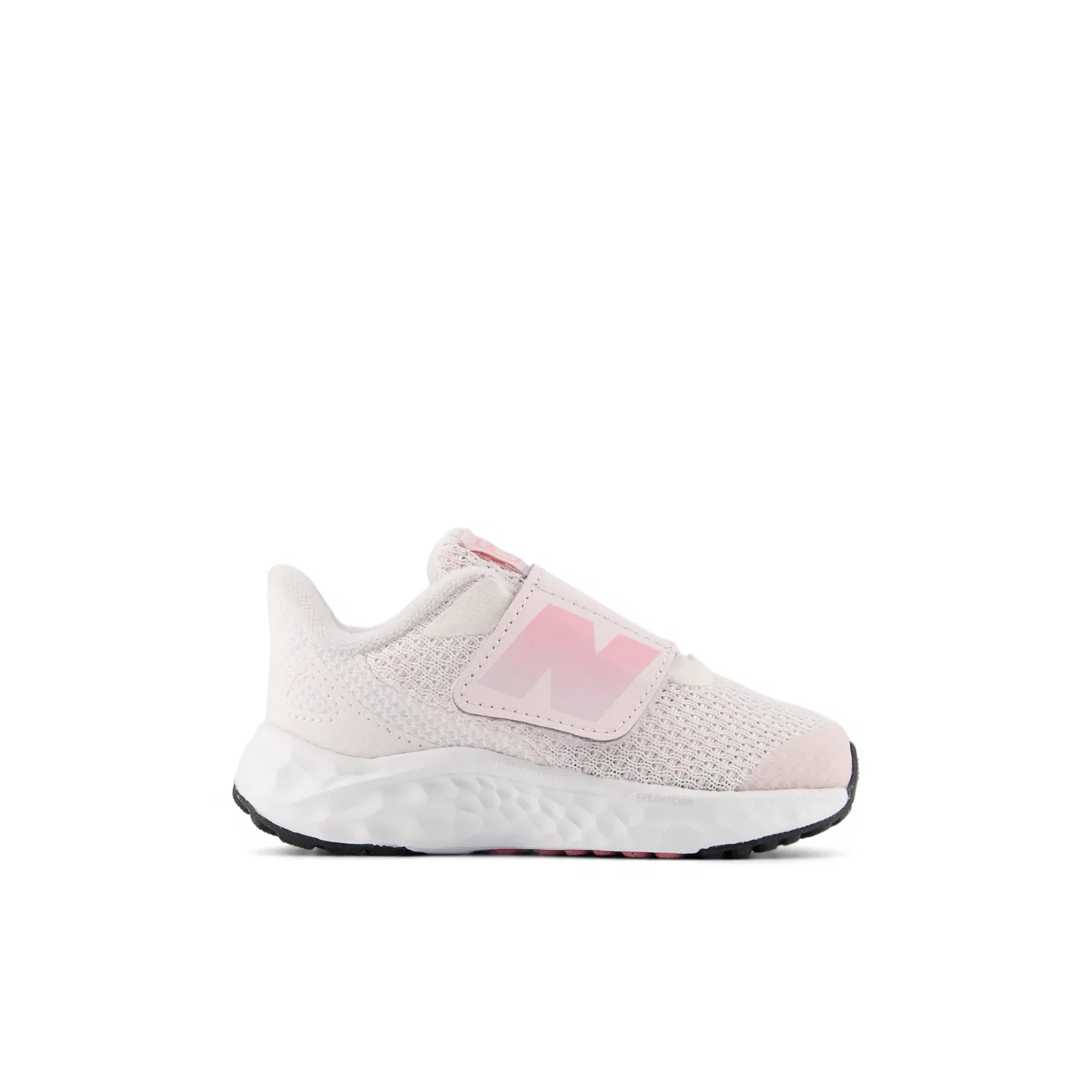 Детские кроссовки для бега с дышащим верхом Arishi Hook & Loop New Balance, Pink Salt With Double Bubble And Stone Pink