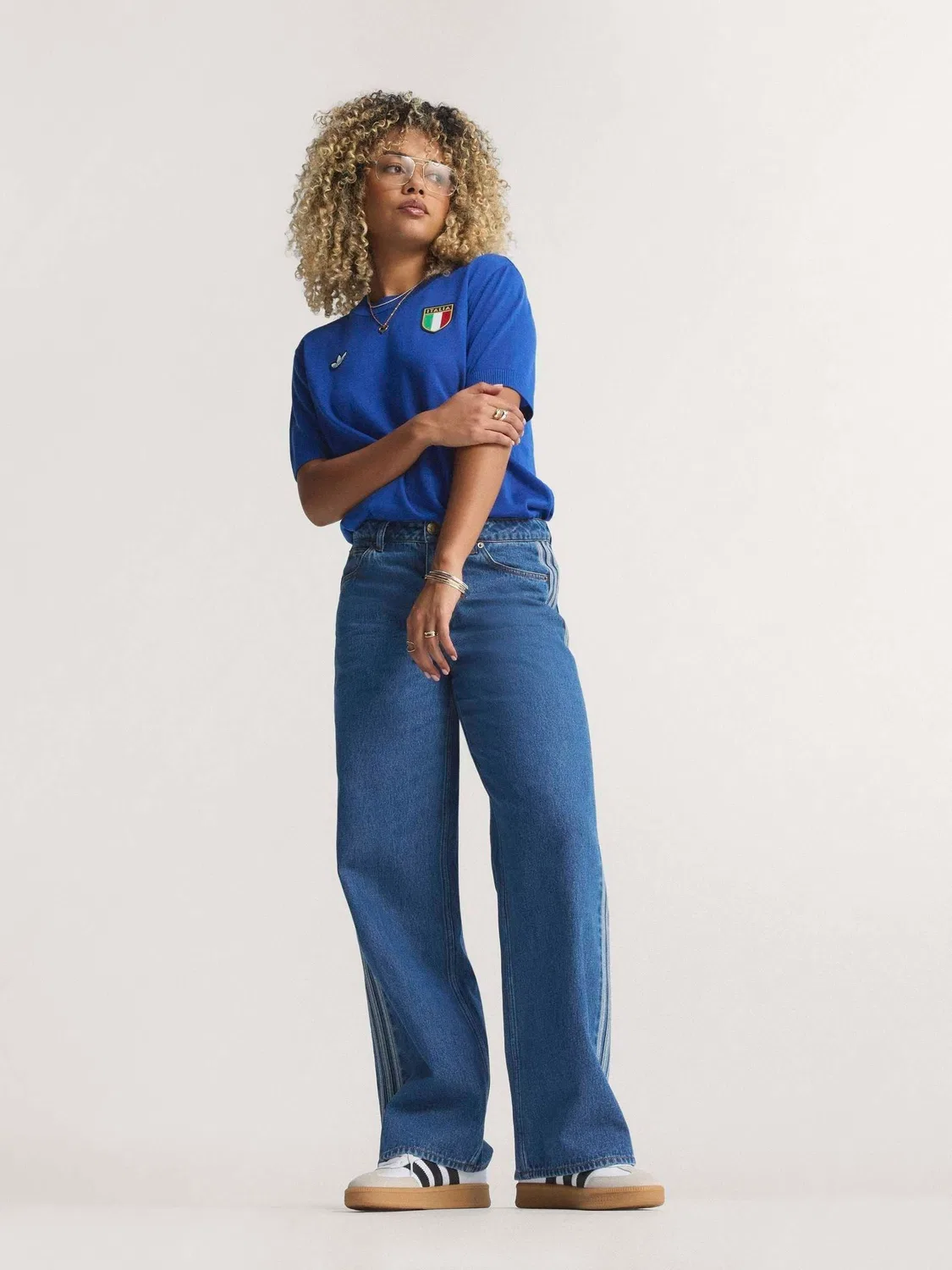 Джинсы Firebird Track Pant Denim, adidas Originals, деним — фото 4
