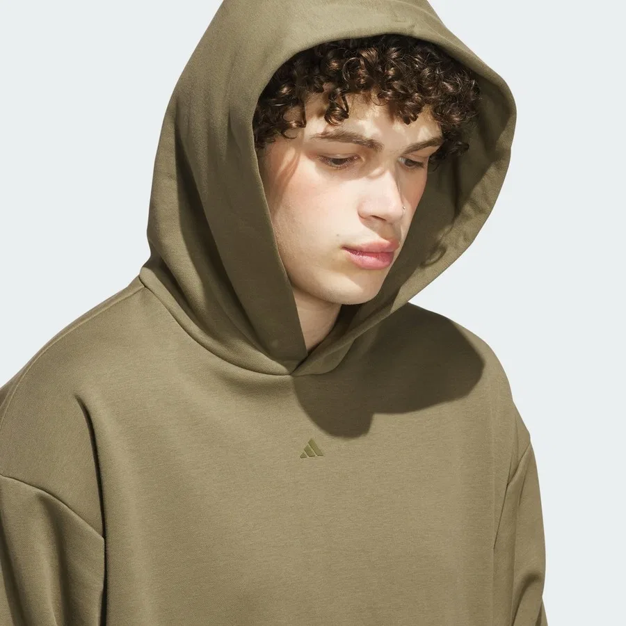 Худи adidas Basketball Fleece Performance JV6115, Зеленый — фото 4