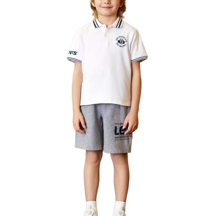 Детская футболка с коротким рукавом Levis, Bright White