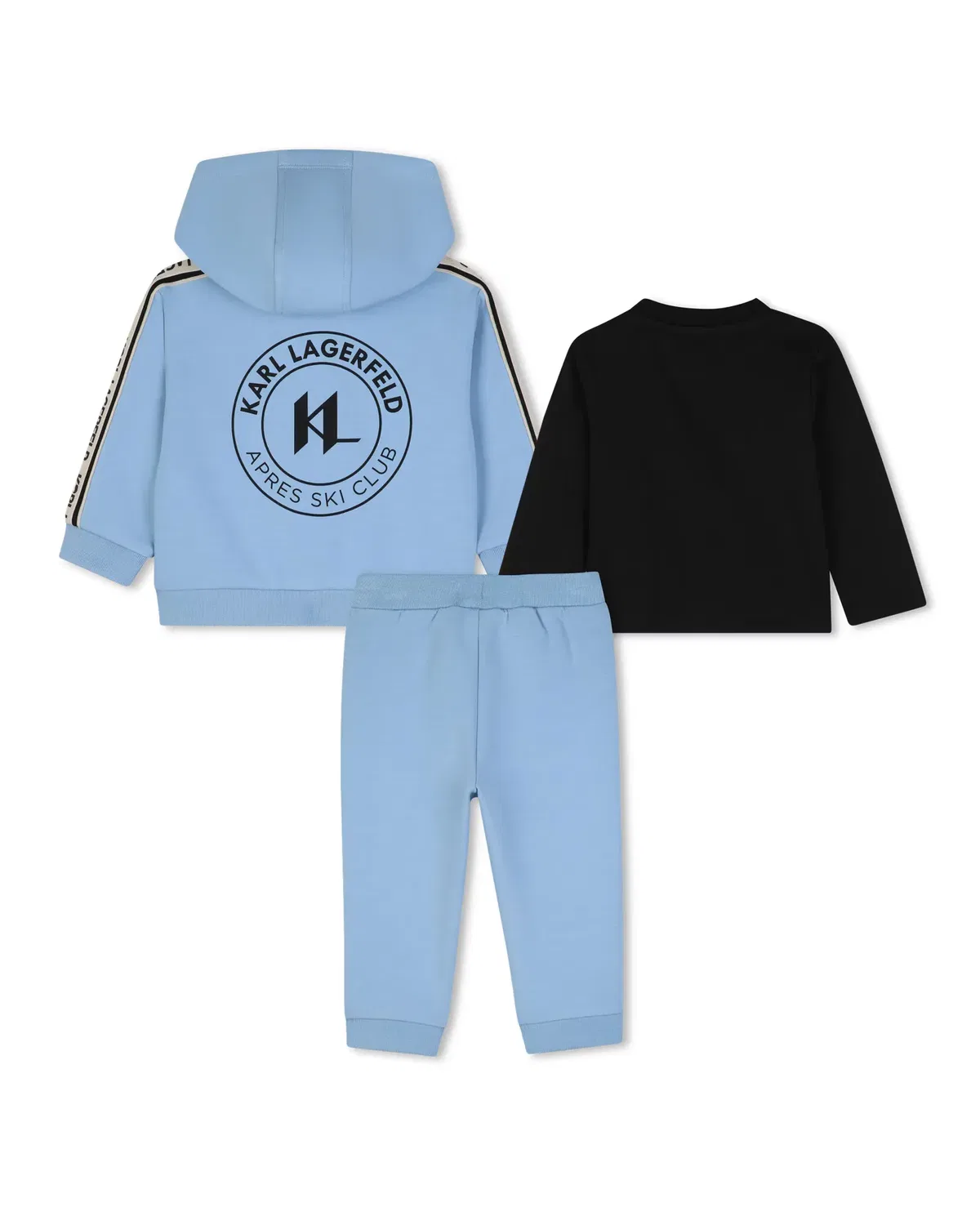 Детский комплект для мальчиков с принтом Karl Lagerfeld Kids, Azul Claro — фото 3