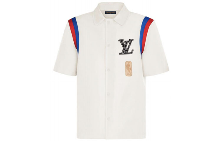 

Nba X Новые квартальные продукты LV Shirt Men Louis Vuitton, белый