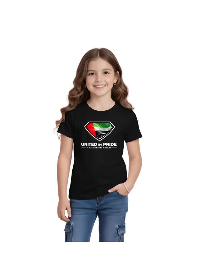 Футболка детская с коротким рукавом UAE Printshop4Me, черный