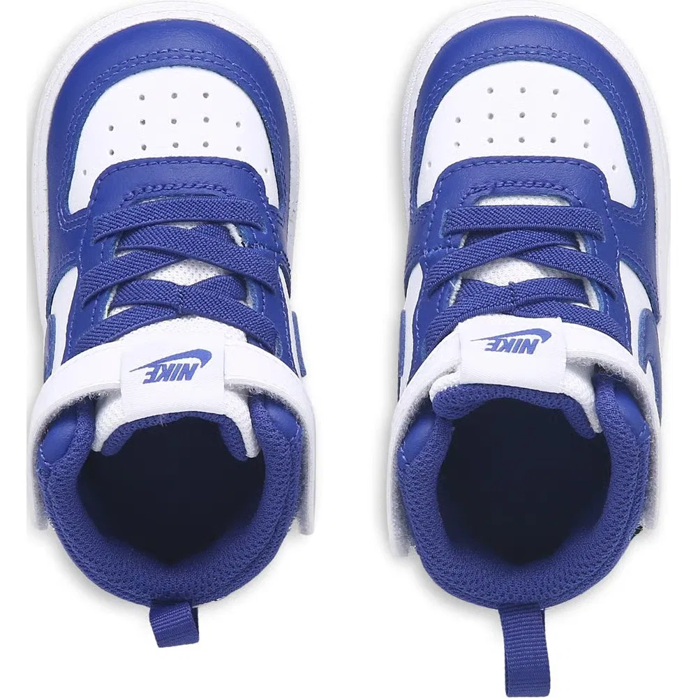 Детские кроссовки Kids' Court Borough Mid 2 High Top для малышей Nike, Blue/White — фото 4