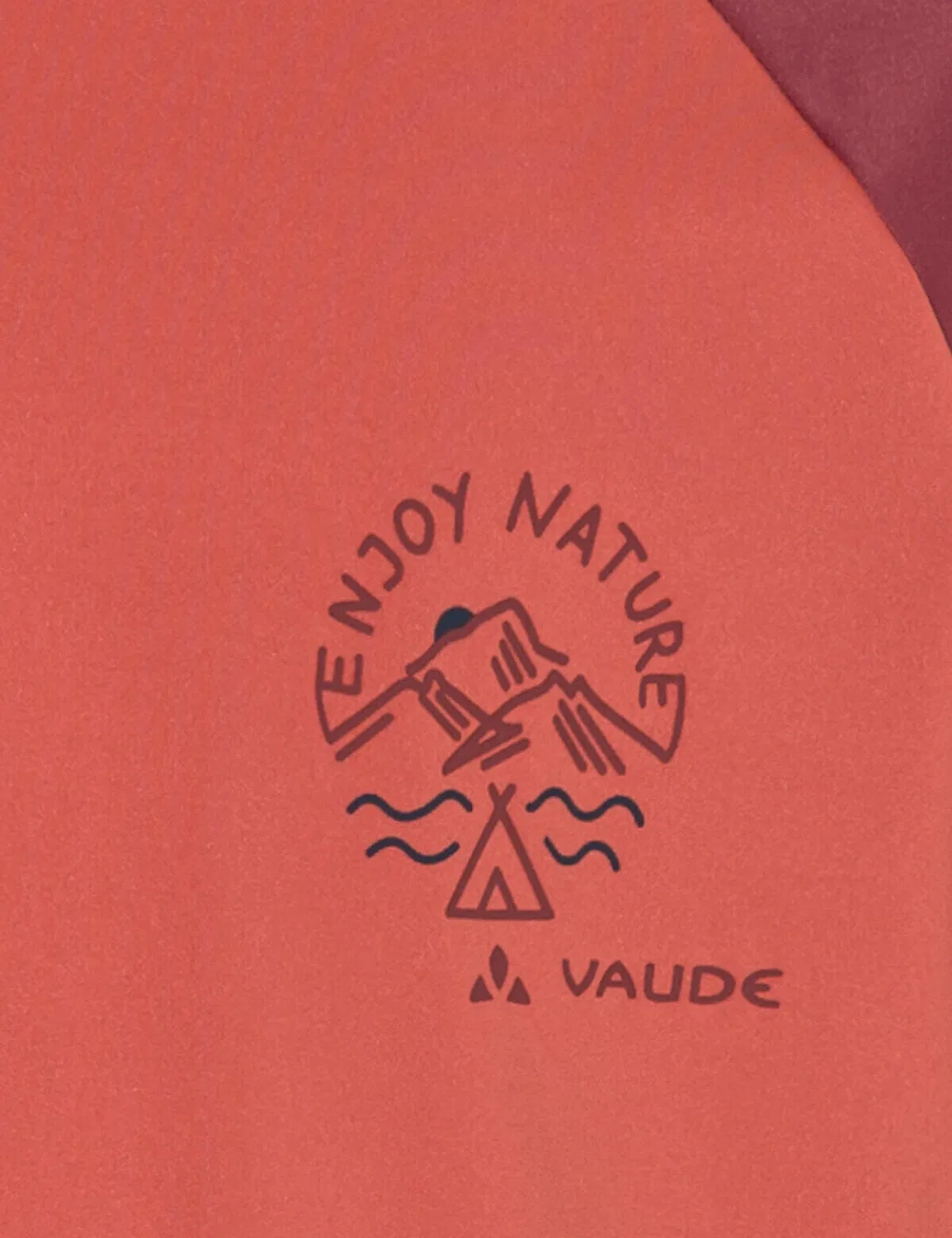 Детская функциональная футболка Solaro Vaude, Scharlachrot — фото 3