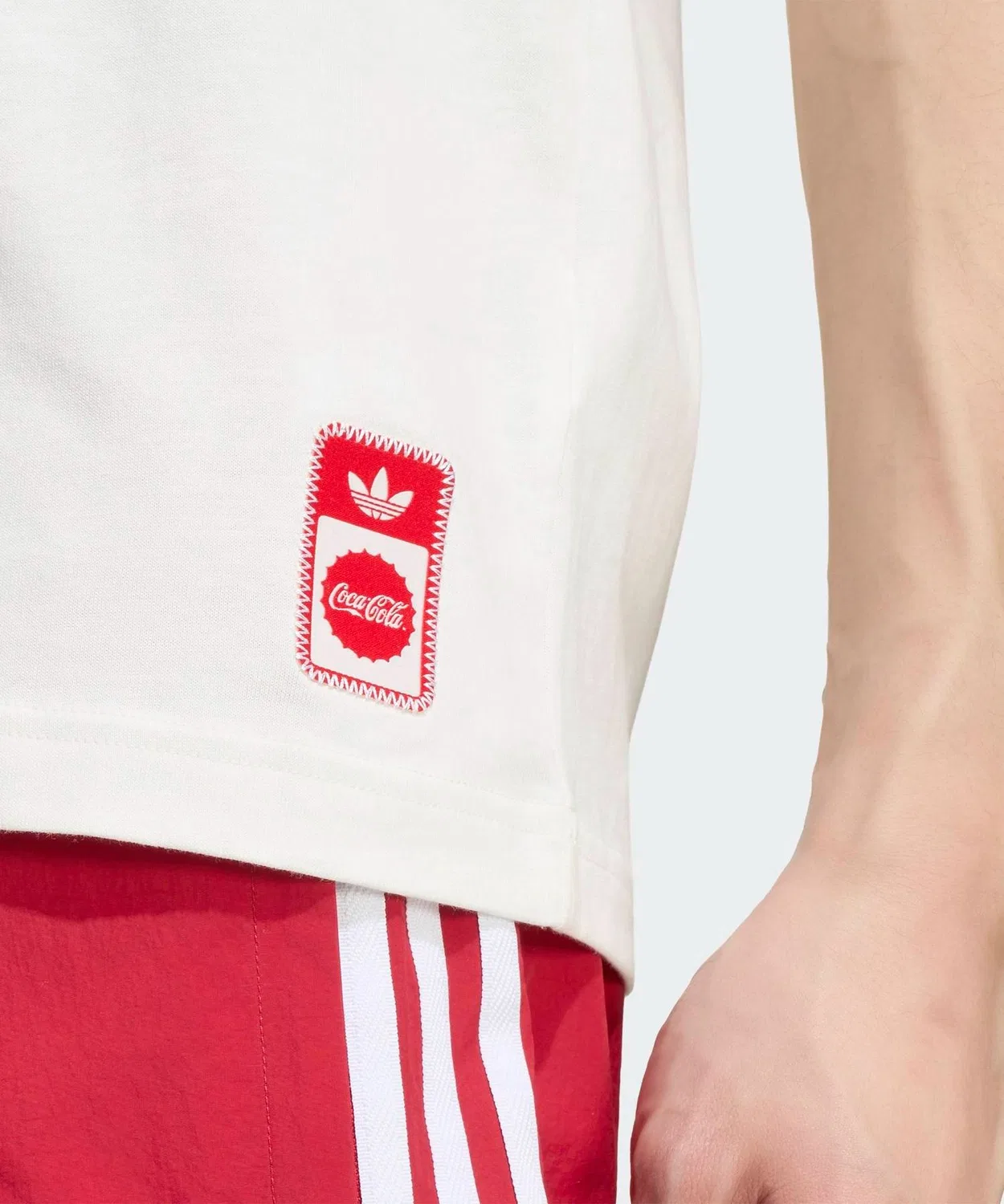 Футболка с принтом Coca-Cola Classic Sports Car tee Adidas, Белый — фото 4