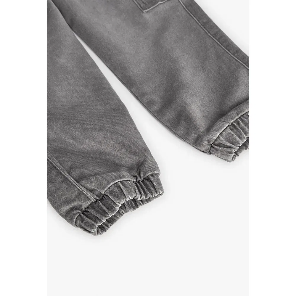 Вьетнамки Denim Knit Boboli, серый — фото 4