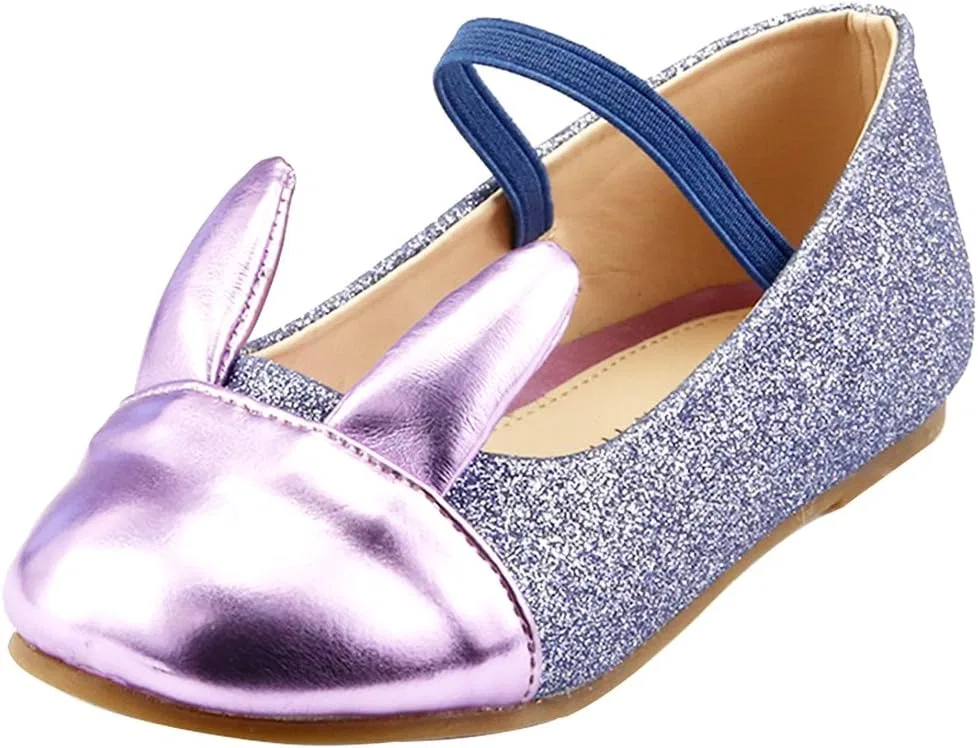 Детские туфли-балетки с принтом Easter Bunny The Doll Maker, Purple