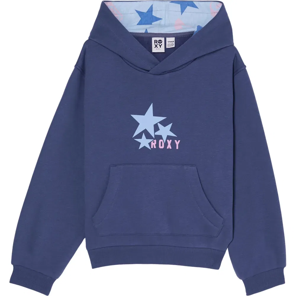 Детское худи для девочек с принтом Hop You TRST 2 Roxy, Blue
