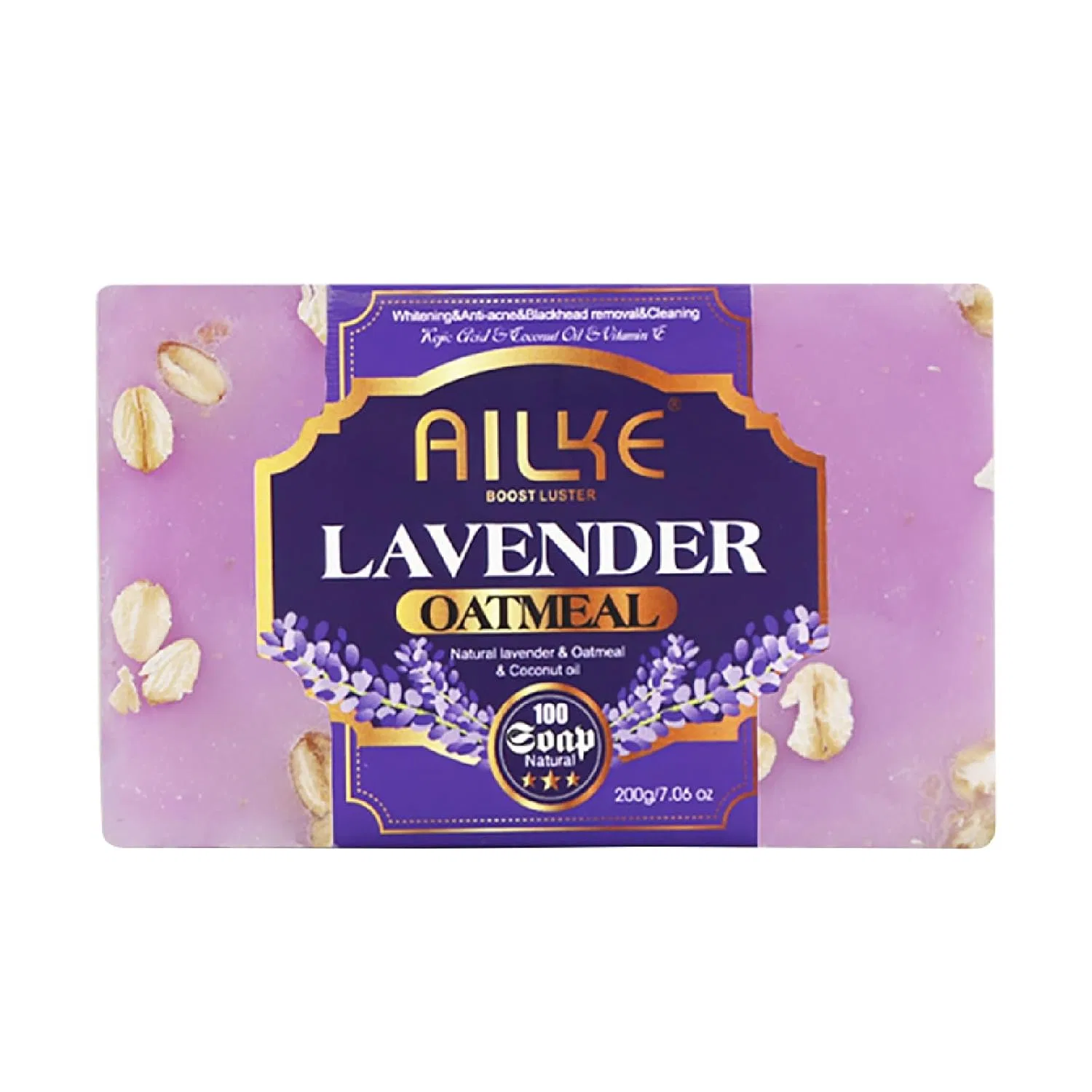 Мыло Lavender Oatmeal Brightening, AILKE, 200 г Ailke Boost Luster