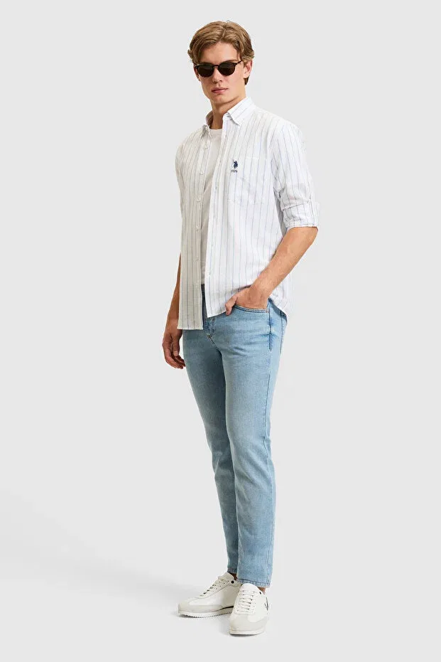 Мужские джинсы slim fit U.S. Polo Assn., Light Blue — фото 3