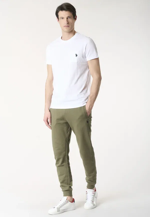 Брюки хлопковые Tracksuit bottoms U.S. Polo Assn., зеленый — фото 2