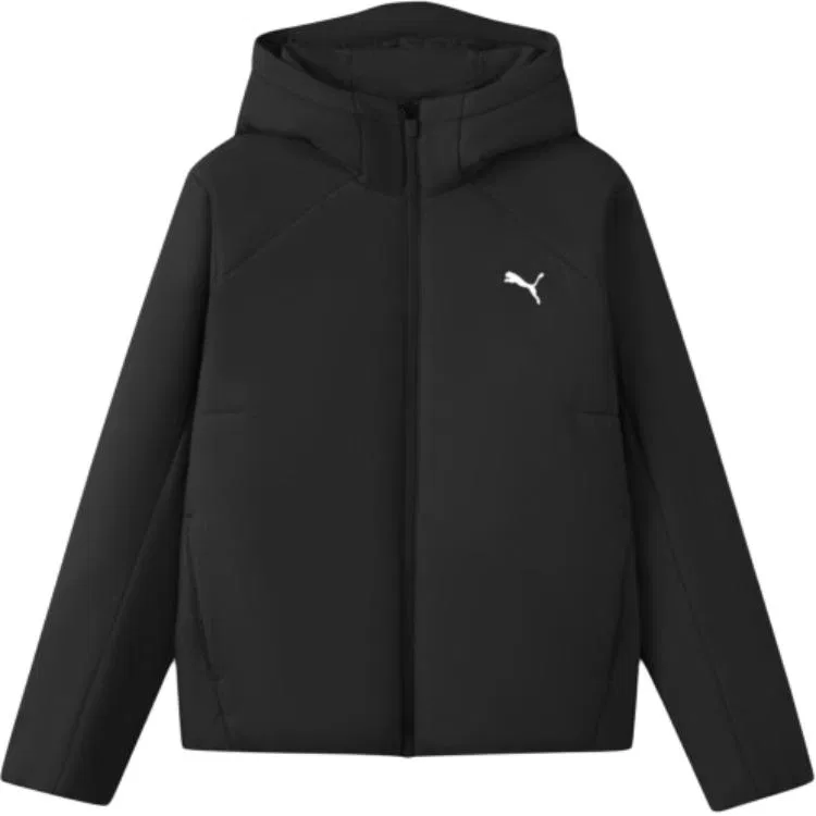 Детская куртка утепленная с капюшоном Black PUMA
