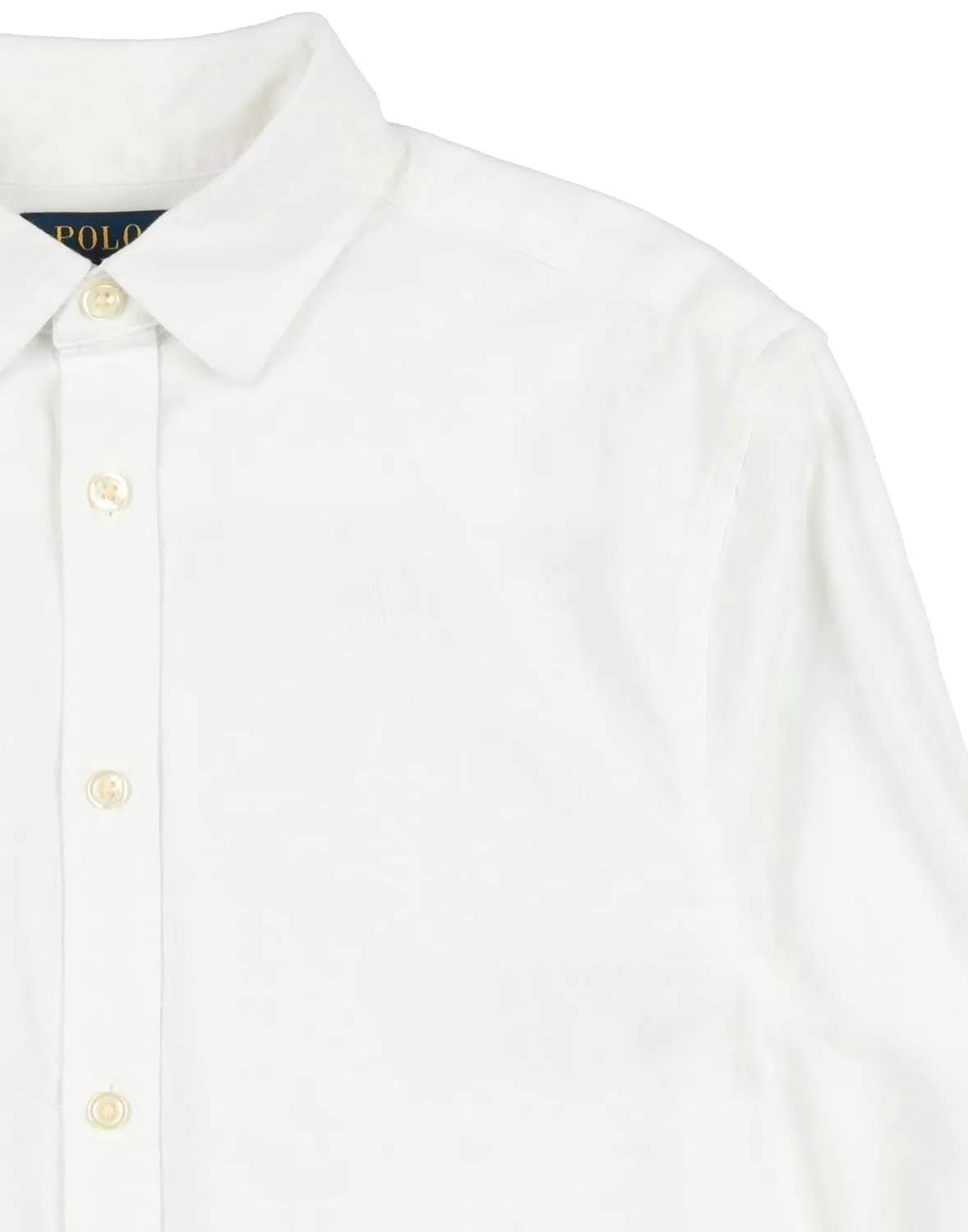 Детская рубашка с длинным рукавом Polo Ralph Lauren, белый — фото 3