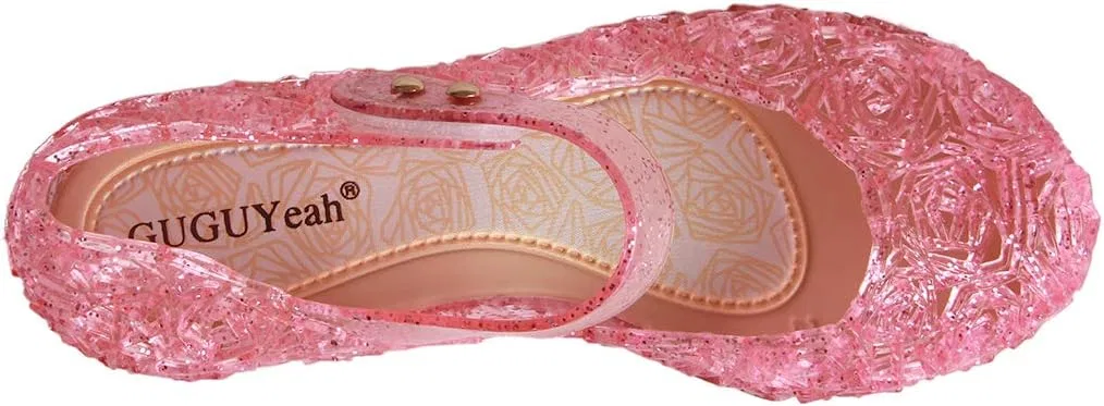 Детские балетки для девочек с принтом Princess Jelly GUGUYeah, Pink — фото 3