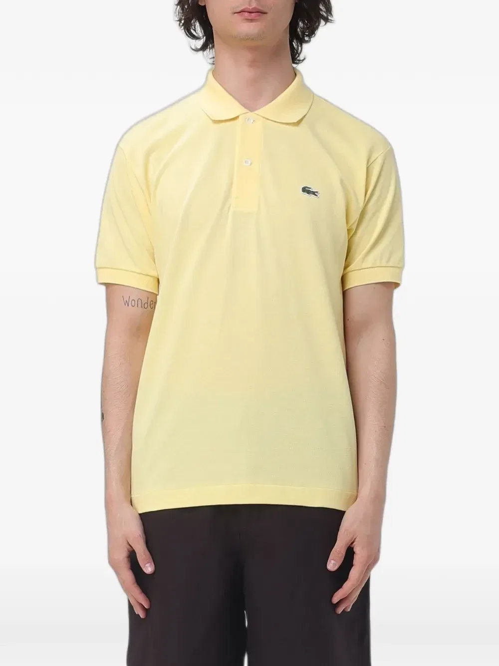 Поло L.12.12 из хлопка пике Lacoste, желтый