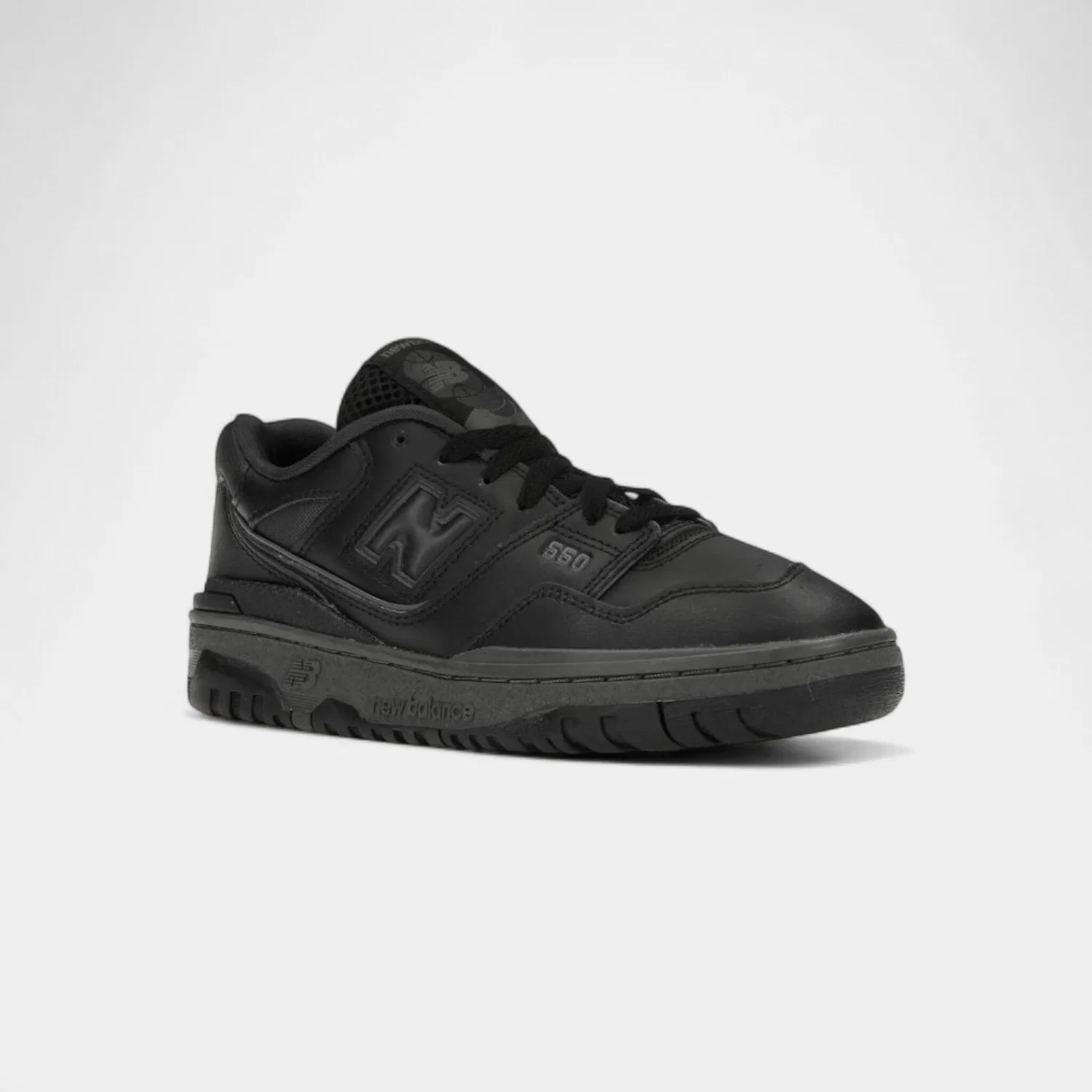 Детские кроссовки с принтом New Balance 550 Triple Black, Schwarz — фото 2