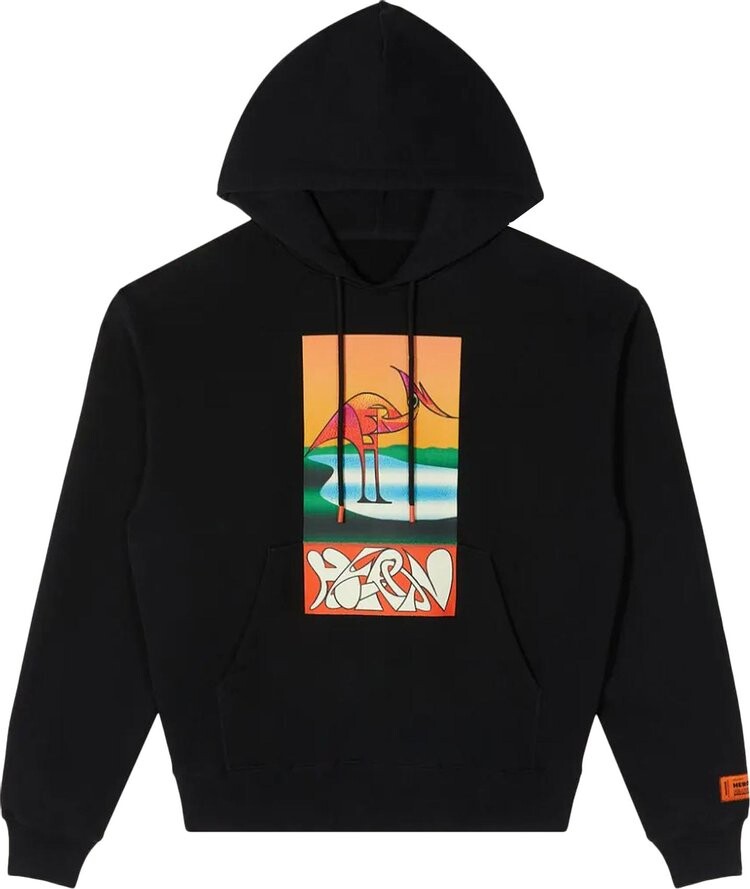 

Худи Heron Preston Abstract Hoodie 'Black/Orange', черный