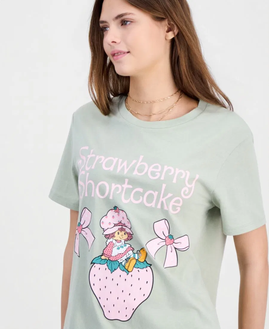 Футболка с принтом Strawberry Shortcake Love Tribe, Green — фото 3