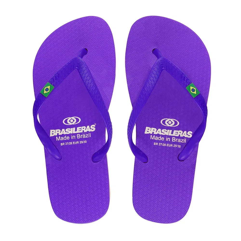 Детские вьетнамки с широкими ремешками Classic Brasil NL KID Brasileras, Purple — фото 4