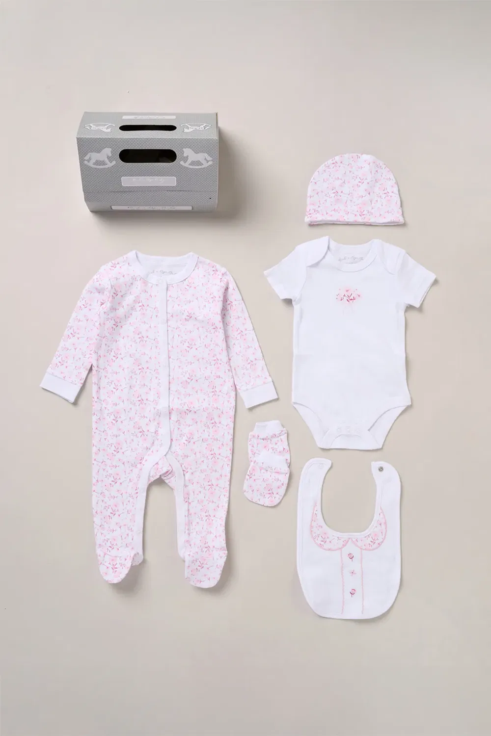 Детский хлопковый комплект из 5 предметов Rock A Bye Baby, Pink
