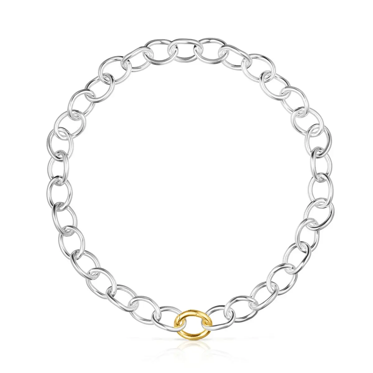 

Колье Tous Hav Two-Tone Ring, серебро/позолоченное серебро
